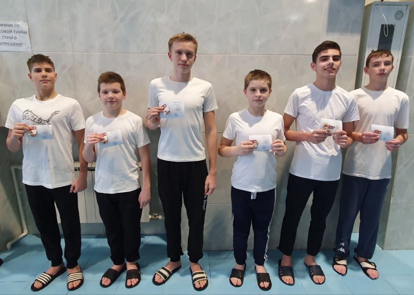 Спортсмены отделения "Плавания" награждены ЗОЛОТЫМ🥇 знаком ГТО